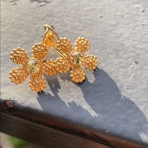 Kate spade flower drop earrings